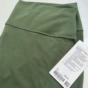 lululemon Align Legging 28" (sz 20) nwt green twill